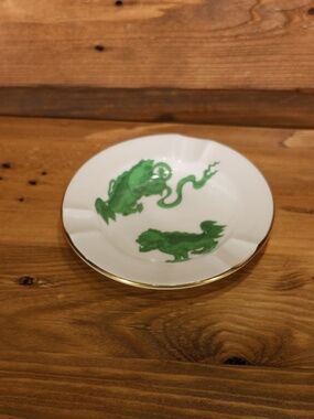 wedgwood chinese green tiger ashtray